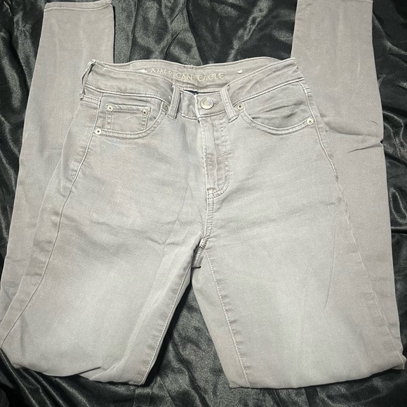 American Eagle Outfitters Women's Grey Jeans - Picture 1 of 4